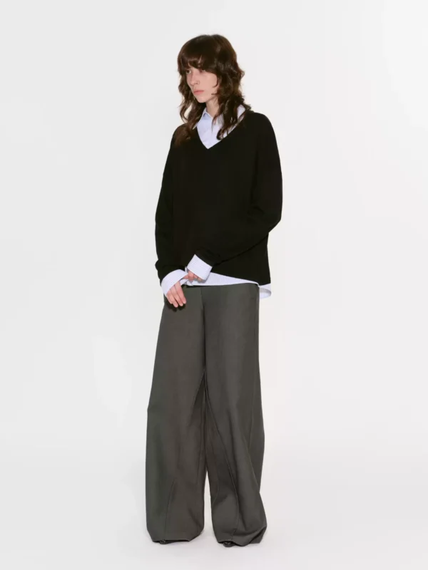 Two Polo neck knitted sweaters with a fake design sense
